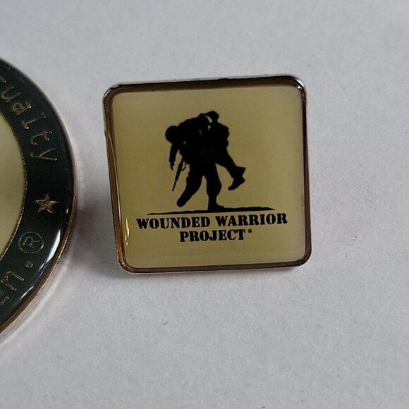 2015 Wounded Warrior Project Pin & Challenge Coin Given To Supporters Logo - Picture 3 of 5